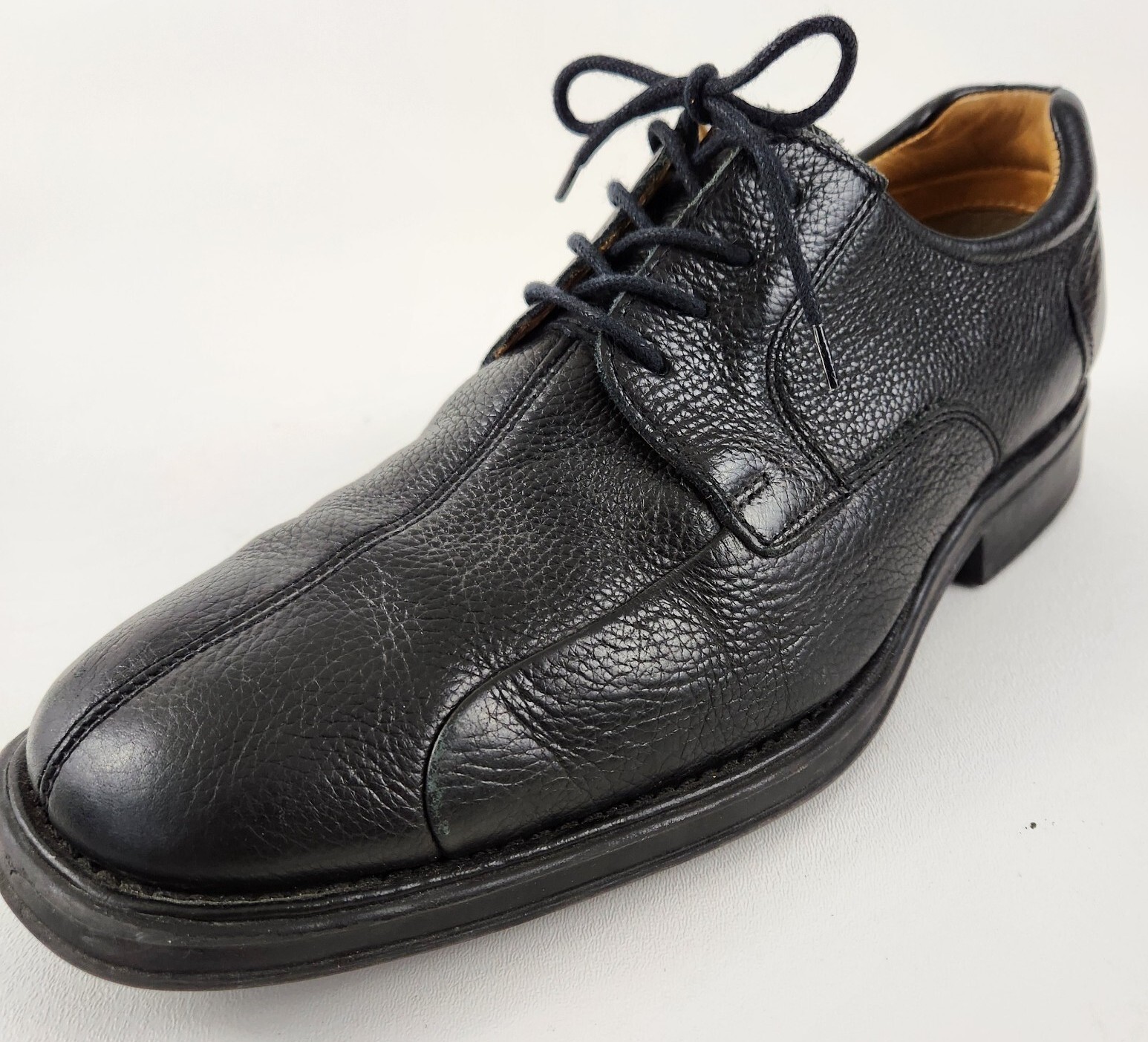 SAOLA Scarpe eleganti Studio Belvedere Bay Bridge da uomo taglia US 9 5 M in pelle nera