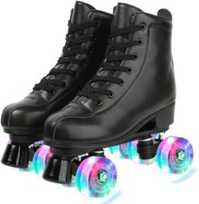 Gets Womens Roller Skates Light US Women's 7/US Men's 5.5/EU37, flash wheel