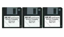 Akai S5000 / S6000 Set of Three Floppy Disks Section Trumpets EV31019