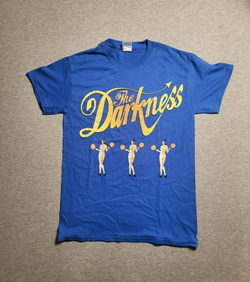 Vintage The Darkness ''Permission to Land'' Tour T Shirt Blue Y2K Unisex size S