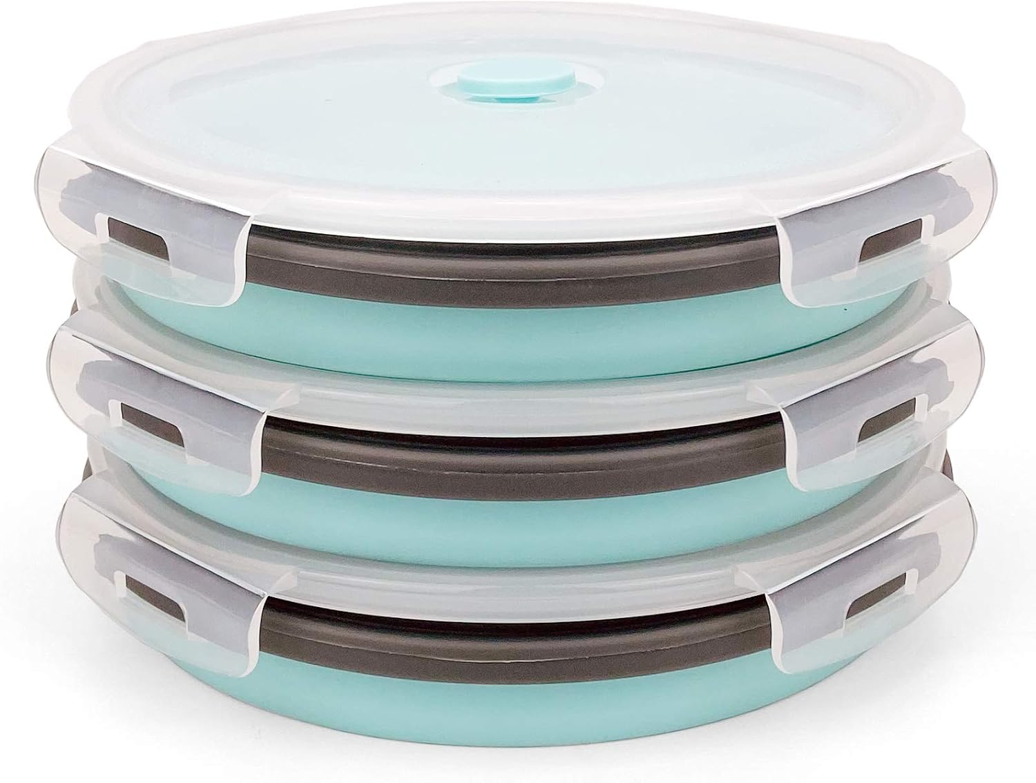 1200ml Collapsible Silicone Meal Prep Containers for Food Storage