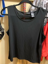 Liz Claiborne sz large longer black sleeveless top or cami