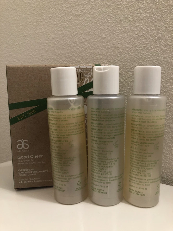 Juego de gel de ducha ARBONNE Good Cheer 4 botellas de fl oz Foto 3 de 4