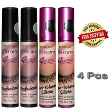 Prosa Mascara Rimel 4 en 1 , 2Pcs Professional & 2Pc Maxi Volume Silicone