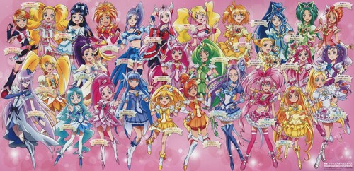 poster promo Pretty Cure Precure all stars anime Aoki Reika Chloe Miyuki Emily - Picture 2 of 2