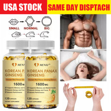Red Korean Panax Ginseng 1600mg 240 Capsules - Energy/Endurance/Memory/Sex Drive