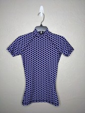 J. Crew Womens XXXSmall Purple Dotted Swim Rash Guard Top C3164
