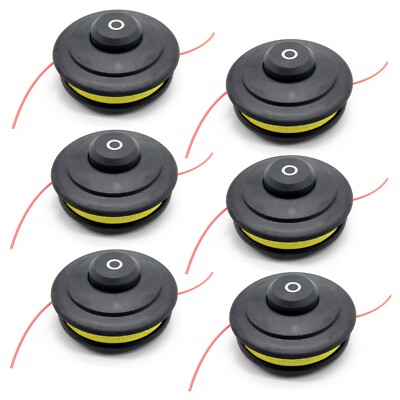 Stoßfutter Kopf Benzin Trimmer Schnur Spule Grasschneider Ersatz (Set x6)