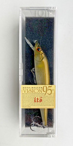 Leurres Megabass Vision 95 Q-go M KBG Lot De 2 - Jerkbait Suspendu, 95 Mm, Couleur RARE, Comme Neufs