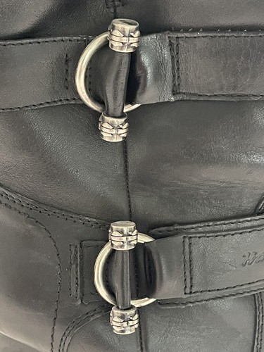 Womens Harley Davidson Marissa Platform Black Leather Boots – D84518 Size 8.5 - Picture 5 of 11
