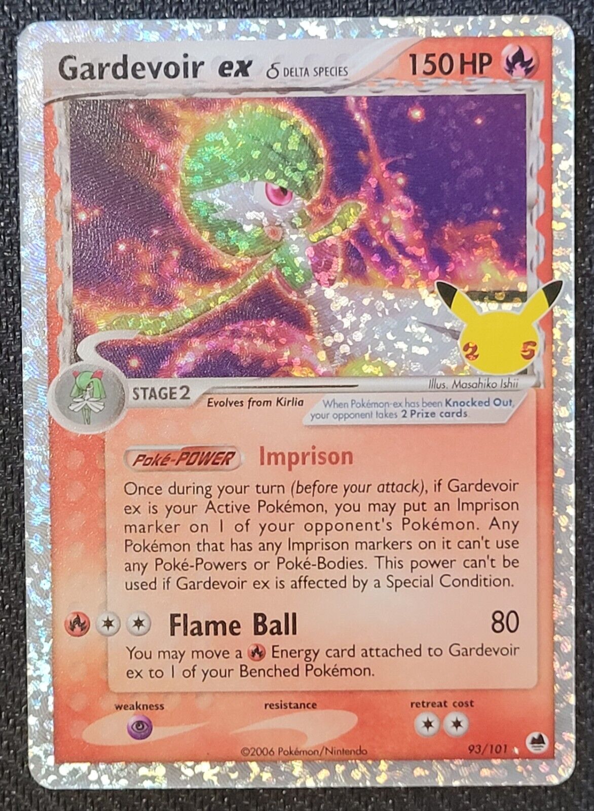 Mavin  Pokemon Celebrations Gardevoir EX Delta Species 93/101