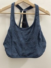 Free People Movement Beyond Crop Top Blue Sports Bra Size Large