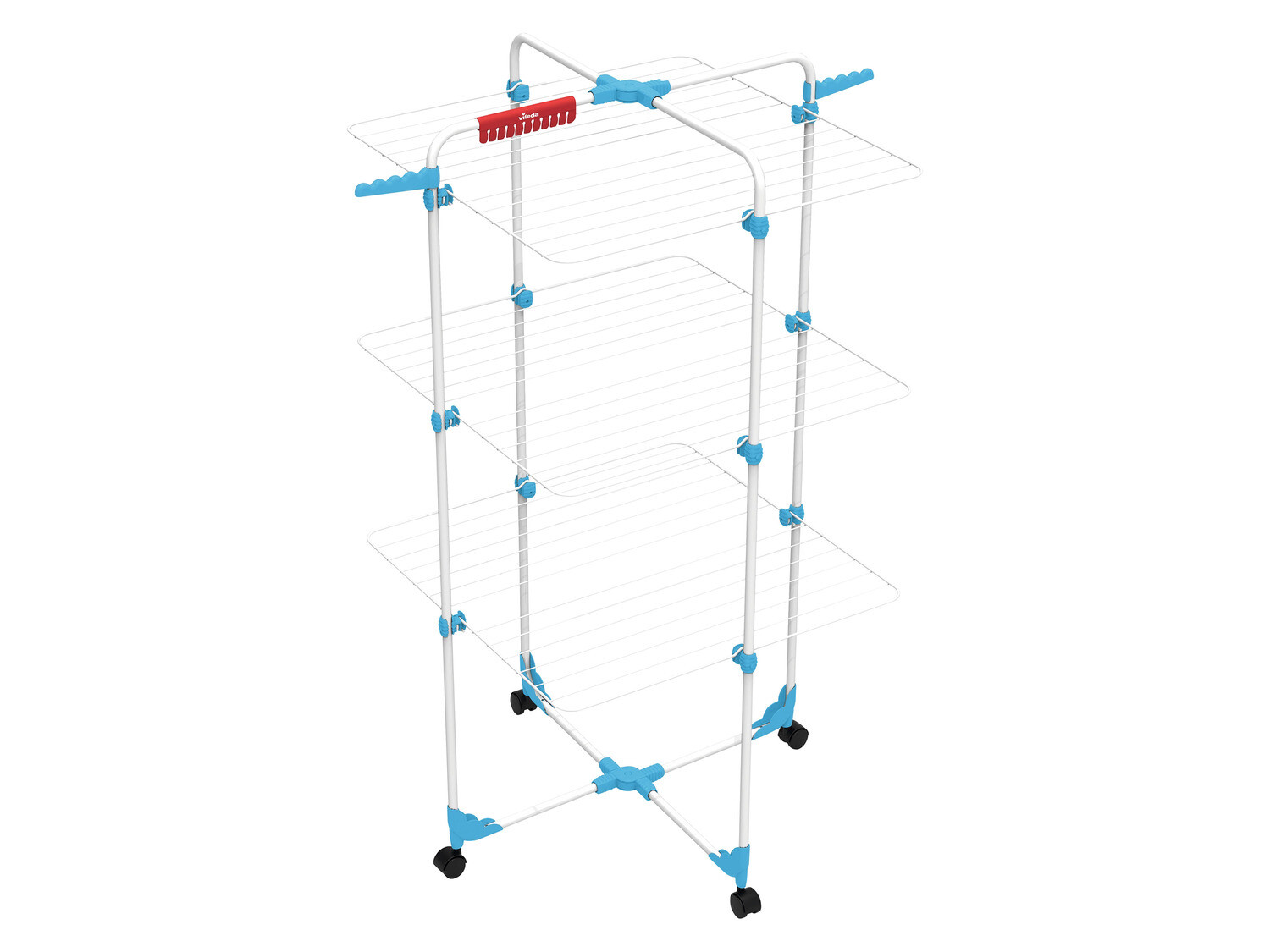 Vileda étendoir à linge compact idéal pour petits balcons et appartements