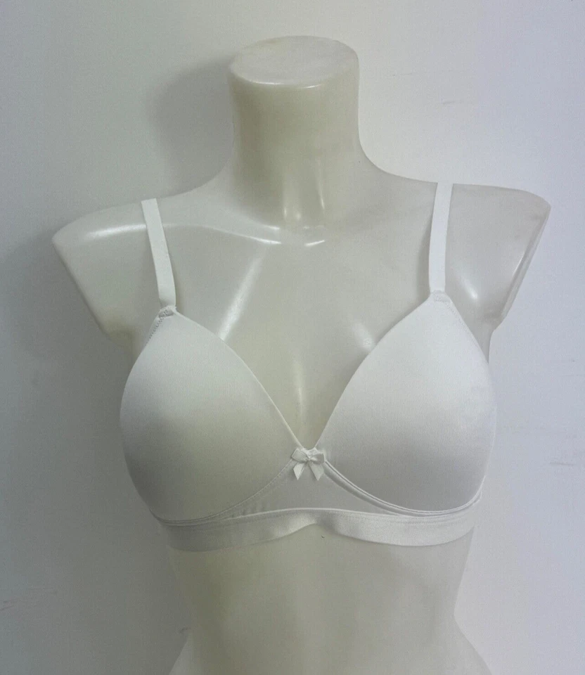 Sujetador acolchado Ex Avon blanco sin aros talla 36B 36C 38C 40C 40D 42D Foto 4 de 4