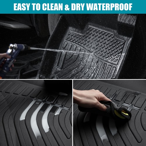 Floor Mats For Jeep Grand Cherokee 2016-2020 2021 Rubber Liners All Weather TPE - Picture 7 of 9