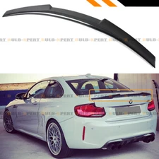 FOR 2014-21 BMW F22 M235i F87 M2 Carbon Fiber M4 V Style Highkick Trunk Spoiler