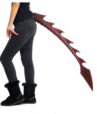 Red/Black Dragon Tail - 40" - Costume Accessory - Unisex - One Size