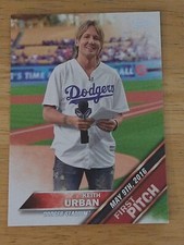 2016 Topps Update First Pitch Keith Urban Los Angeles Dodgers #FP-5