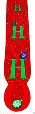 Hallmark Men's Christmas Necktie Ho Ho Ho Shaped Design Holiday Red Neck Tie