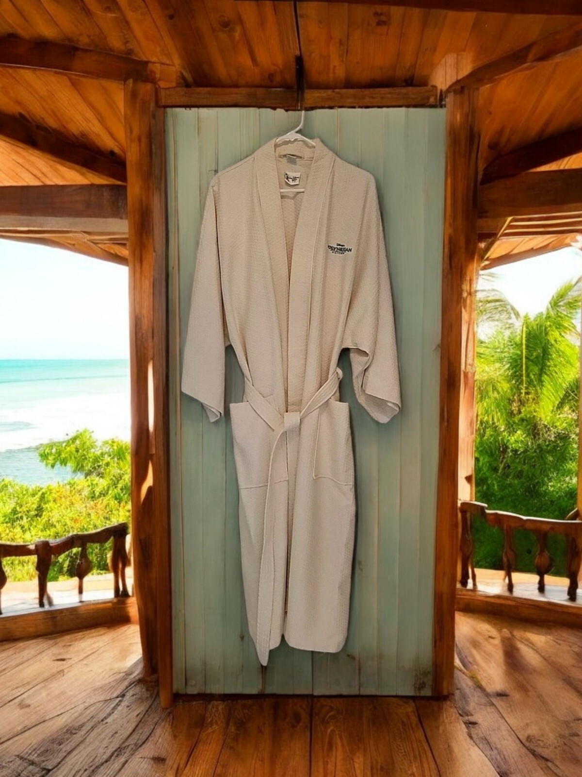 Disney Spa Robe Disney World Resort Polynesian Village DVC Hotel Bath Robe Cotton ...