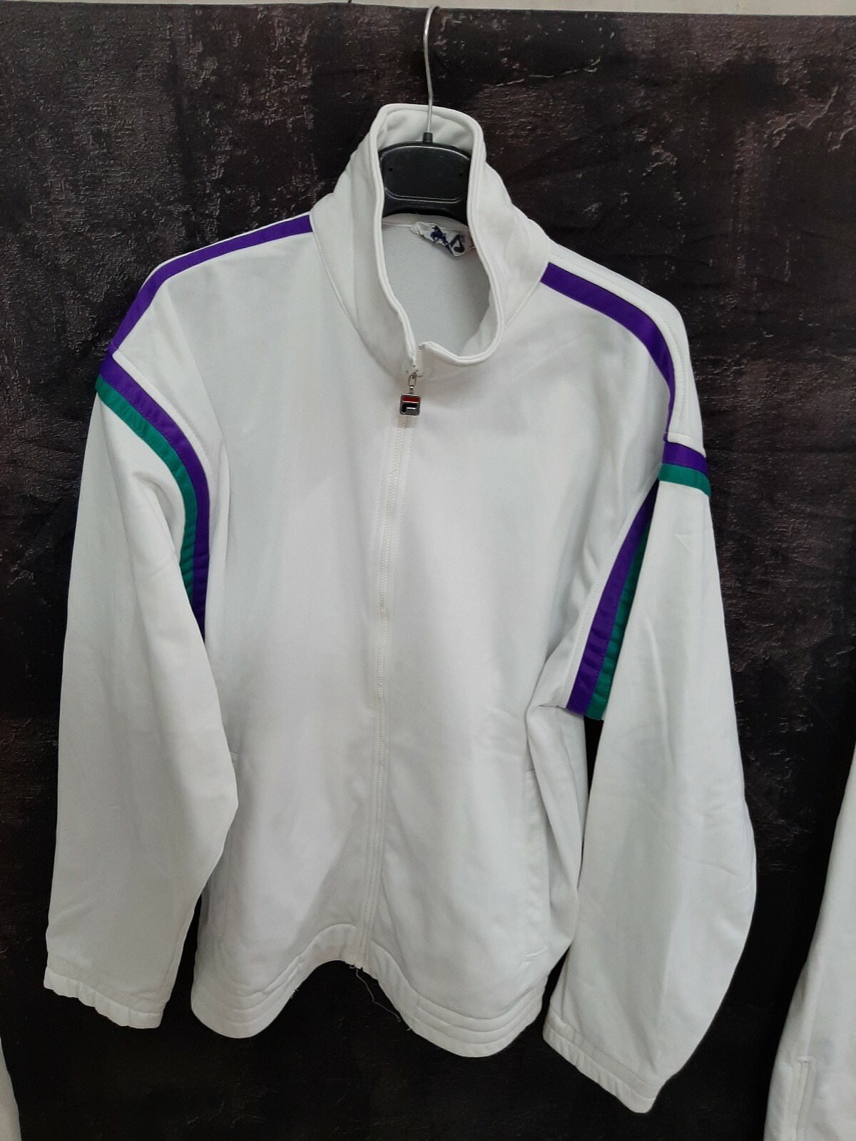 Fila giacca tuta felpa vintage 80s 90s giubbotto jacket e pants completo tg 44 M
