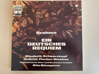 Vinyl Johannes Brahms Ein deutsches Requiem Philharmonia London Otto Klemperer