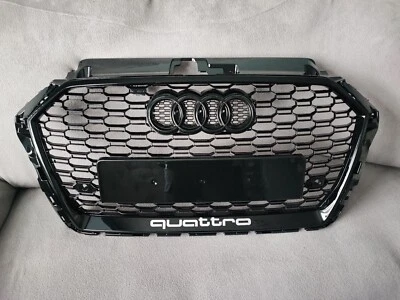 PENGPAI 17-20 Audi A3 S3 8V Griglia anteriore a nido d'ape Quattro Black Edition