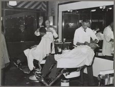 8" x 10" Photo Negro Barber Shop.