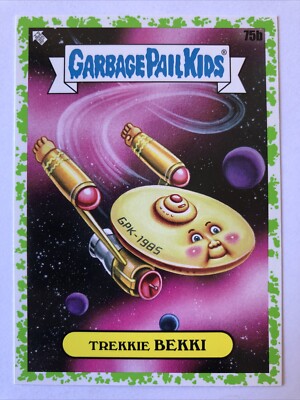 Müll Eimer Kinder 2023 Intergoolactic Sticker grün Trekkie Bekki 75b
