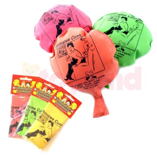 2 6 12 24 WHOOPEE CUSHION FART TOYS BOYS GIRL GIFT FAVOUR LOOT PARTY BAG FILLERS - Zdjęcie 1 z 3