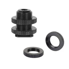 2Pcs CAMVATE 5/8"-27 Dual Lock Nut for 5/8" Thread Screw Shoe Adapter Mic Mount
