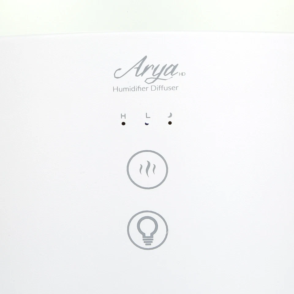 Diffusore e umidificatore a ultrasuoni con cromoterapia Atlas bianco - Immagine 4 di 4