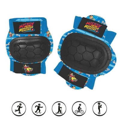 Knie- & Ellenbogenschoner Kinder Mickey Mouse Protektoren Schutzausrüstung 3-12J