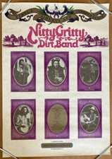 Nitty Gritty Dirt Band / Japan Tour 1973 Concert Original  Poster B1 28x40in