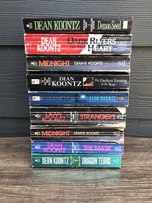 Dean Koontz Books Lot 8 Books Suspense Horror Thriller AI Science Fiction |  eBay