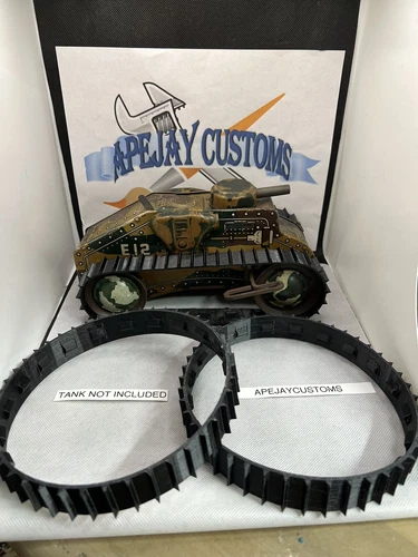 1 pair of tracks for  Marx E12 E-12 Tin Litho Toy Army Tank