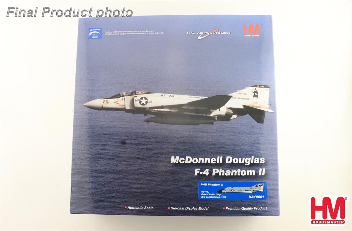 Hobby Master 1/72 F-4B Phantom II VF-143 Pukin Dogs USS
