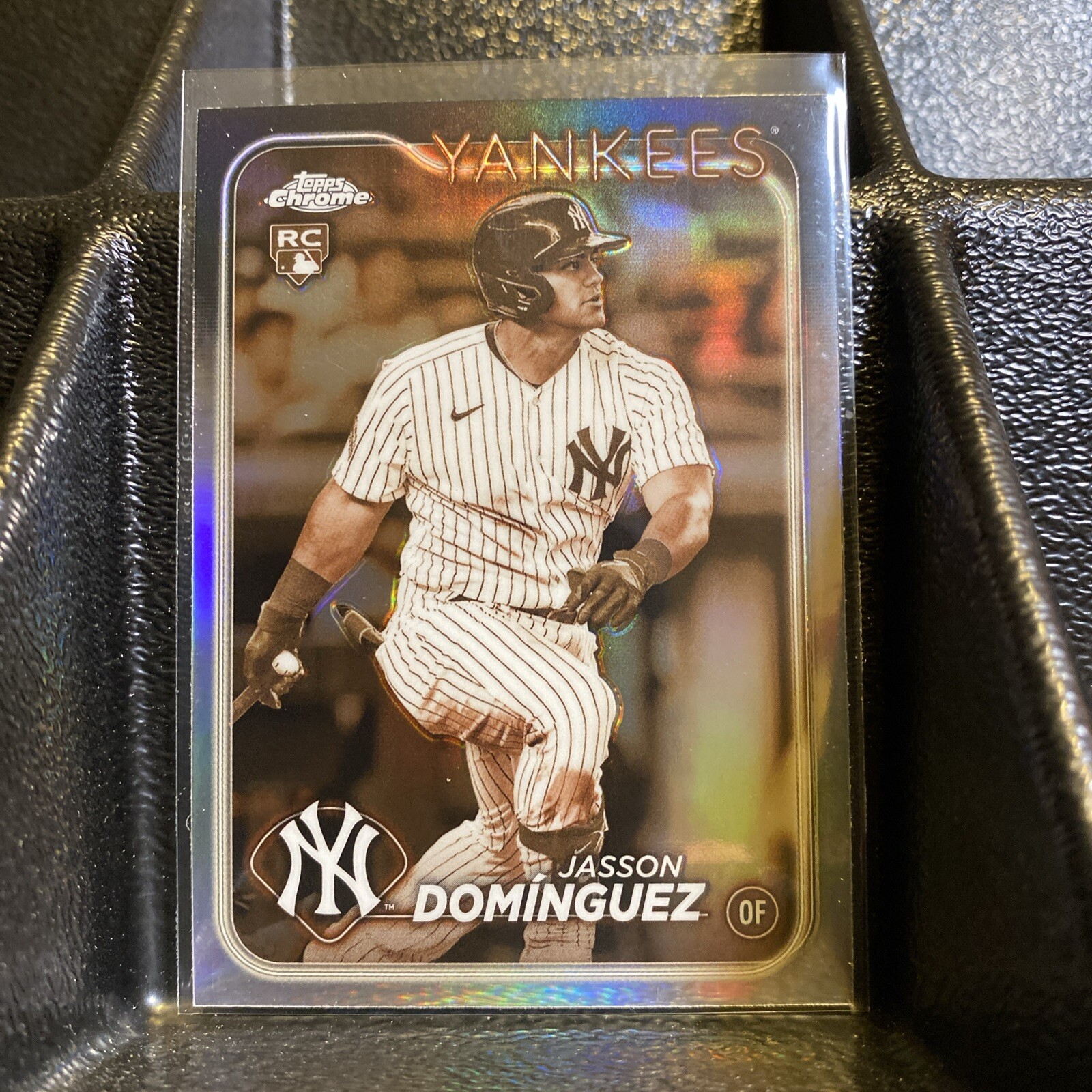 Jasson Dominguez 2024 Topps Chrome - Sepia Refractor #89 (RC), New York Yankees.