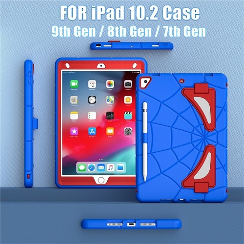 For iPad 5 6 7 8 9 10 11th Gen Air Pro 11 Kids Spider-Man Case Shockproof Cover - Picture 51 of 132