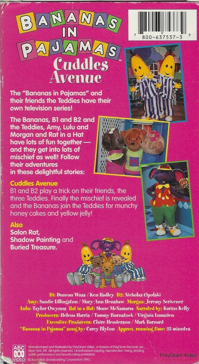 Bananas In Pajamas Monster Bananas Vhs