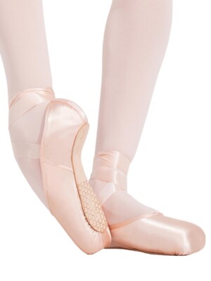 Capezio Ava 1142W pointe shoe pink #2.5 shank, broad toe box new