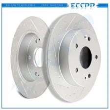 Rear Brake Rotors FOR Honda Civic Prelude Acura ILX 2WD 4WD 4X4 Slotted