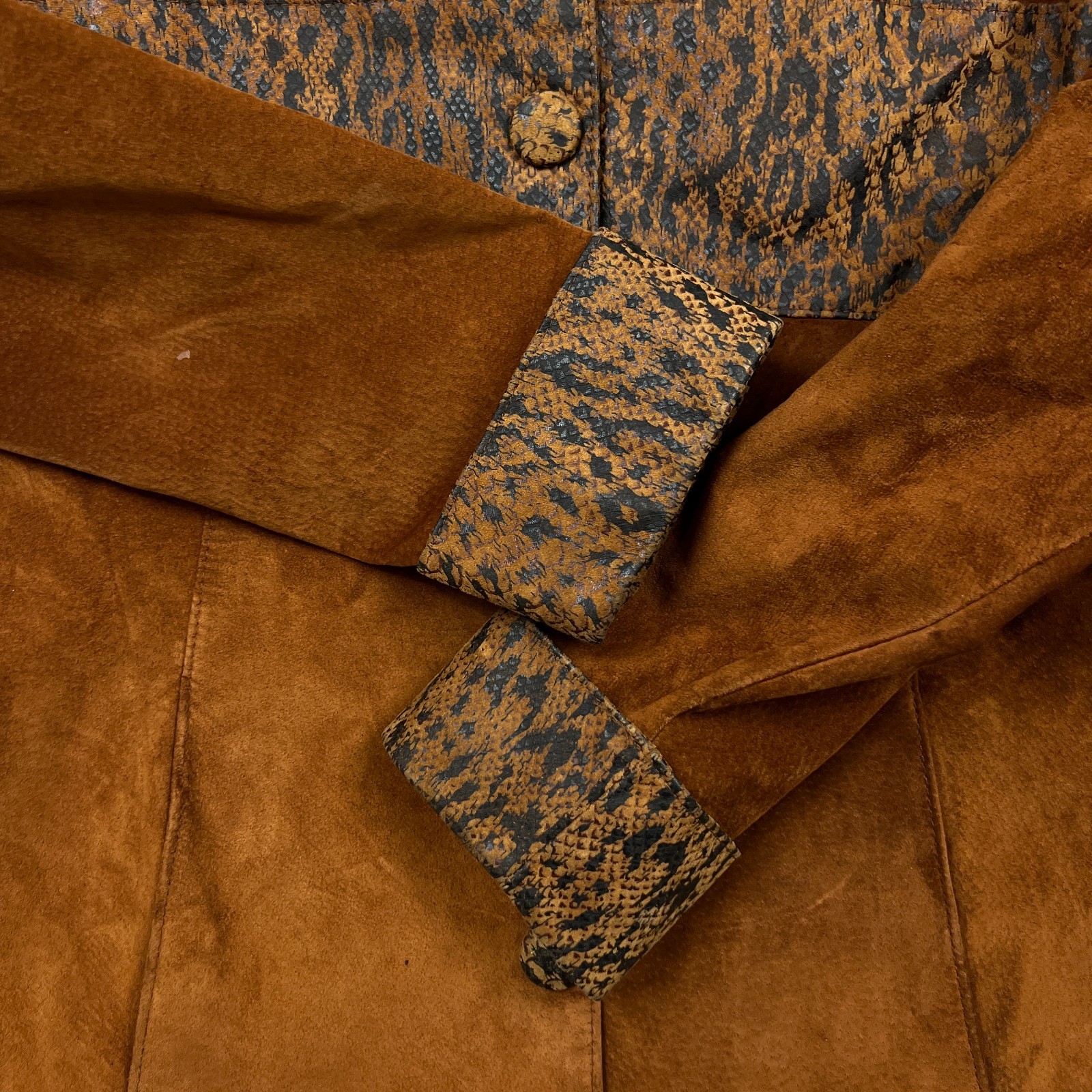 Vintage Danier Suede Patchwork Jacket Womens XS B… - image 4