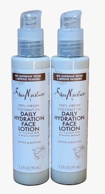 2 - Shea Moisture 100% Virgin Coconut Oil Daily Hydration Face Lotion, 3.2 Oz Ea