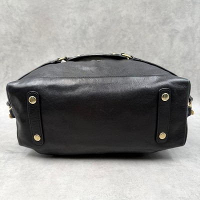 COACH Madison Sabrina 2Way Leather Handbag Mini Boston Y2K Black