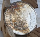 1883-P MORGAN SILVER DOLLAR , Unc, Luster, Toned — photo 4