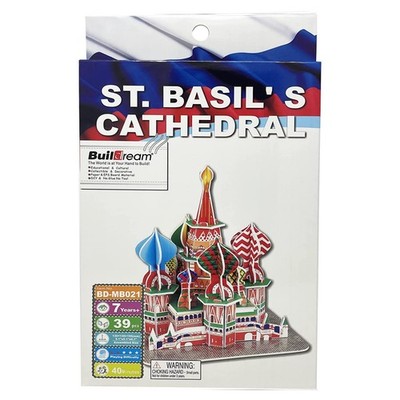 Edu-Sci Moskau Historische Wahrzeichen 3D Gebäude Puzzle-St. Basiliusdom