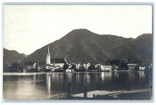 1913 Mountain River View Rottach Egern Germany Antique RPPC Photo Postcard