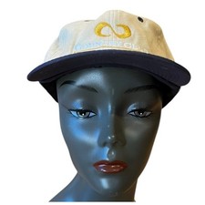 LPGA Golf Country Club North Cap Reversible Navy Khaki Hat Signed Michele Redman