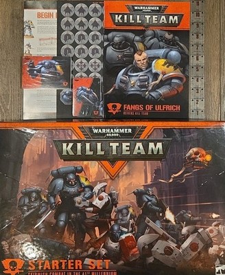 Kill Team 2019 Starter Set Box, Tactics/Datasheet Cards, Ruler, Manuals No Minis